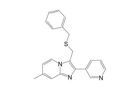 3-[(benzylthio)methyl]-7-methyl-2-(3-pyridyl)imidazo[1,2-a]pyridine
