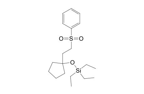 [1-(2-besylethyl)cyclopentoxy]-triethyl-silane