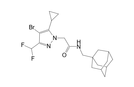 N-(1-adamantylmethyl)-2-[4-bromo-5-cyclopropyl-3-(difluoromethyl)-1H-pyrazol-1-yl]acetamide