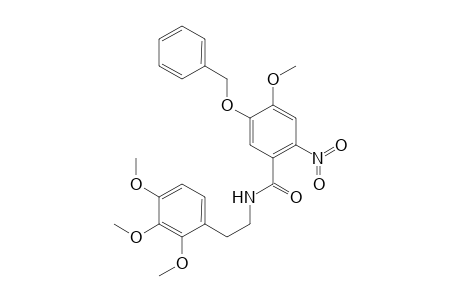 5-Benzyloxy-4-methoxy-2-nitro-N-[2'-(2",3",4"-[trimethoxyphenyl)ethyl]benzamide