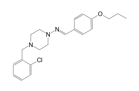 4-(2-chlorobenzyl)-N-[(E)-(4-propoxyphenyl)methylidene]-1-piperazinamine
