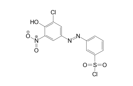 Benzenesulfonyl chloride, 3-[2-(3-chloro-4-hydroxy-5-nitrophenyl)diazenyl]-