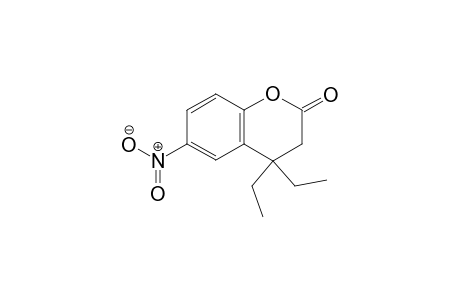 4,4-Diethyl-6-nitrochroman-2-one