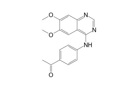 1-[4-[(6,7-dimethoxyquinazolin-4-yl)amino]phenyl]ethanone