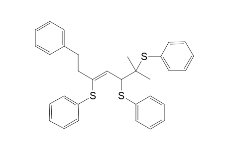 (Z)-and (E)-6-Methyl-1-phenyl-3,5,6-tris(phenylthio)hept-3-ene