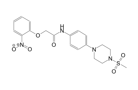 N-{4-[4-(methylsulfonyl)-1-piperazinyl]phenyl}-2-(2-nitrophenoxy)acetamide