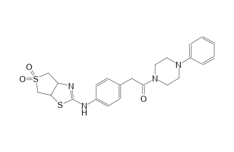 thieno[3,4-d]thiazol-2-amine, 3a,4,6,6a-tetrahydro-N-[4-[2-oxo-2-(4-phenyl-1-piperazinyl)ethyl]phenyl]-, 5,5-dioxide