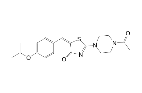 (5E)-2-(4-acetyl-1-piperazinyl)-5-(4-isopropoxybenzylidene)-1,3-thiazol-4(5H)-one