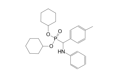 dicyclohexyl anilino(4-methylphenyl)methylphosphonate
