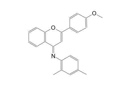 N-[(4E)-2-(4-methoxyphenyl)-4H-chromen-4-ylidene]-2,4-dimethylaniline