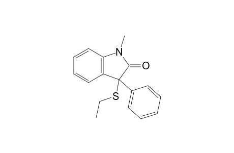 3-(Ethylthio)-1-methyl-3-phenylindolin-2-one