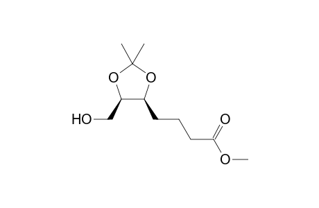 Methyl 4-((4S,5R)-5-(hydroxymethyl)-2, 2-dimethyl-1,3-dioxolane-4-yl) butanoate