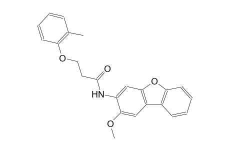 N-(2-methoxydibenzo[b,d]furan-3-yl)-3-(2-methylphenoxy)propanamide