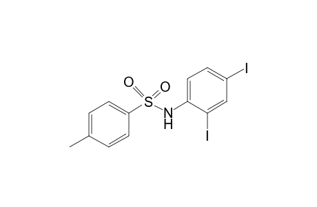 Benzenesulfonamide, 4-methyl-N-(2,4-diiodophenyl)-