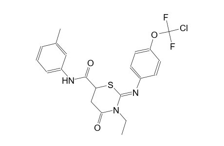 2H-1,3-thiazine-6-carboxamide, 2-[[4-(chlorodifluoromethoxy)phenyl]imino]-3-ethyltetrahydro-N-(3-methylphenyl)-4-oxo-