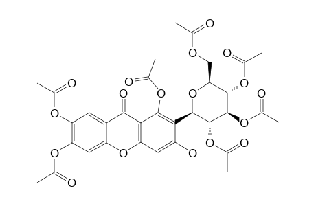 2-BETA-D-TETRAACETOXY-GLUCOPYRANOSYL-1,6,7-TRIACETOXY-3-HYDROXY-9H-XANTHEN-9-ONE