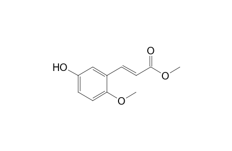(E)-3-(5-hydroxy-2-methoxy-phenyl)acrylic acid methyl ester