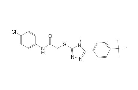 2-{[5-(4-tert-butylphenyl)-4-methyl-4H-1,2,4-triazol-3-yl]sulfanyl}-N-(4-chlorophenyl)acetamide