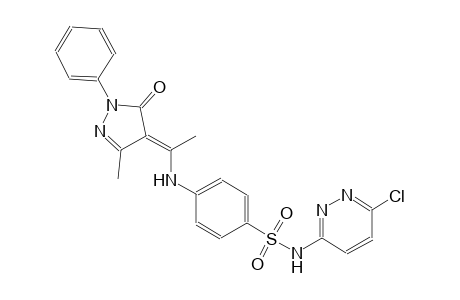 benzenesulfonamide, N-(6-chloro-3-pyridazinyl)-4-[[(1E)-1-(1,5-dihydro-3-methyl-5-oxo-1-phenyl-4H-pyrazol-4-ylidene)ethyl]amino]-