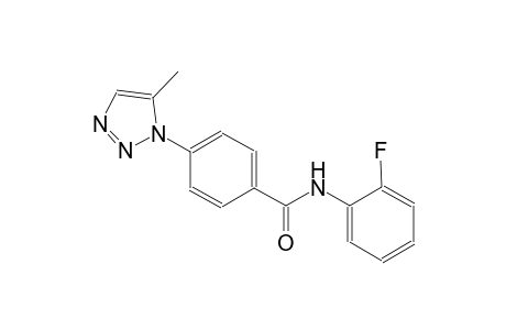benzamide, N-(2-fluorophenyl)-4-(5-methyl-1H-1,2,3-triazol-1-yl)-