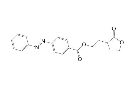 Benzoic acid, 4-(phenylazo)-, 2-(tetrahydro-2-oxo-3-furanyl)ethyl ester
