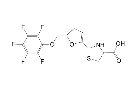 2-{5-[(2,3,4,5,6-pentafluorophenoxy)methyl]-2-furyl}-1,3-thiazolidine-4-carboxylic acid