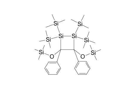 1,1,2,2-Tetra(trimethylsilyl)3,4-bis(trimethylsiloxy)3,4-diphenyl-1,2-silacyclobutane