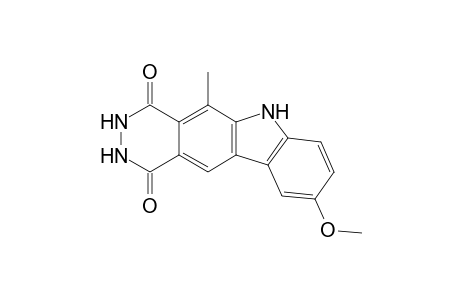 1,4-Dioxo-1,2,3,4-tetrahydro-9-methoxy-5-methyl-6H-pyridazino[4,5-b]carbazole