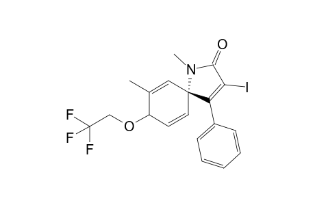 trans-3-Iodo-1,7-dimethyl-4-phenyl-8-(2,2,2-trifluoroethoxy)-1-azaspiro[4.5]deca-3,6,9-trien-2-one