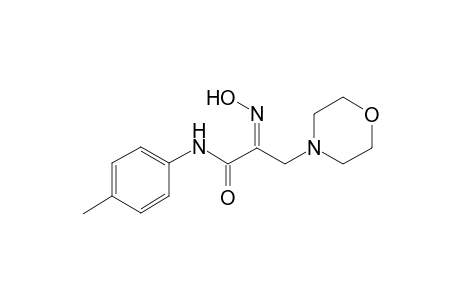 (2Z)-2-(Hydroxyimino)-N-(4-methylphenyl)-3-(4-morpholinyl)propanamide