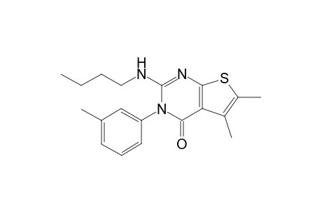 2-(Butylamino)-5,6-dimethyl-3-(3-methylphenyl)thieno[2,3-d]pyrimidin-4(3H)-one