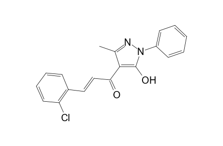 (2E)-3-(2-Chlorophenyl)-1-(5-hydroxy-3-methyl-1-phenyl-1H-pyrazol-4-yl)prop-2-en-1-one