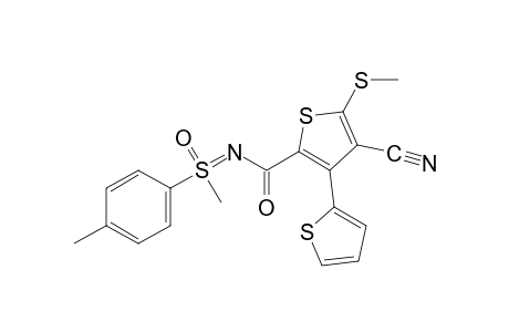 N-[4-cyano-5-(methylthio)-3-(2-thienyl)-2-thenoyl]-S-methyl-S-p-tolylsulfoximine