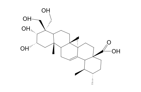 2alpha,3alpha,23,24-TETRAHYDROXYURS-12-EN-28-OIC ACID