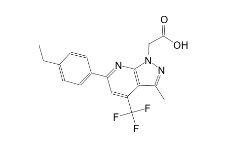1H-pyrazolo[3,4-b]pyridine-1-acetic acid, 6-(4-ethylphenyl)-3-methyl-4-(trifluoromethyl)-