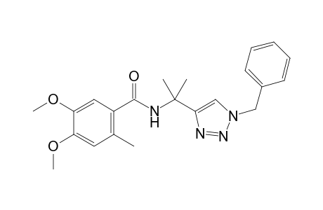 N-[2-(1-Benzyl-1H-1,2,3-triazol-4-yl)propan-2-yl]-4,5-dimethoxy-2-methylbenzamide