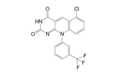 6-Chloranyl-10-[3-(trifluoromethyl)phenyl]pyrimido[4,5-b]quinoline-2,4-dione