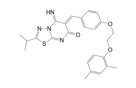 7H-[1,3,4]thiadiazolo[3,2-a]pyrimidin-7-one, 6-[[4-[2-(2,4-dimethylphenoxy)ethoxy]phenyl]methylene]-5,6-dihydro-5-imino-2-(1-methylethyl)-, (6Z)-