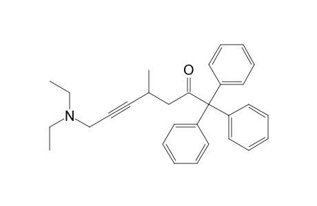 5-Heptyn-2-one, 7-(diethylamino)-4-methyl-1,1,1-triphenyl-, (.+-.)-