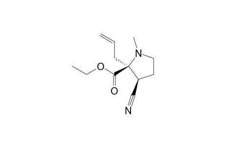 Ethyl N-methyl-2-(2-propenyl)-3(S*/R*)-cyanopyrrolidine-2-carboxylate
