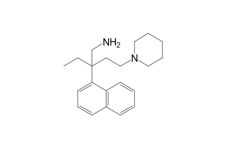 2-(alpha-naphthyl)-2-(2-piperidinoethyl)butylamine