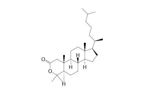 3-Oxacholestan-2-one, 4,4-dimethyl-, (5.alpha.)-