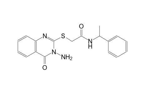 2-(3-Amino-4-oxo-3,4-dihydro-quinazolin-2-ylsulfanyl)-N-(1-phenyl-ethyl)-acetamide