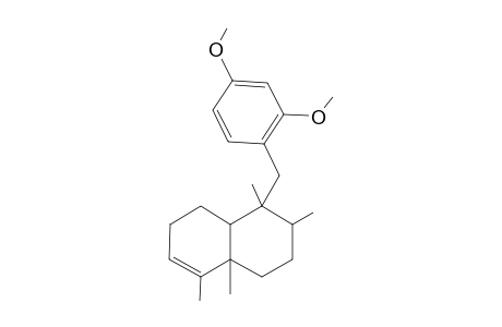 1,2,94a5-Tetramethyl-1-(2',5'-dimethoxybenzyl)-1,2,3,4,4a,7,8,8a-octahydronaphthalene