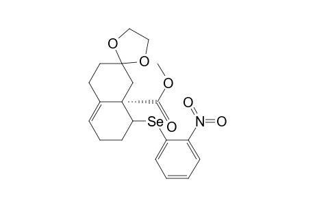 (3.beta.,8a.alpha.)-1,2,3,5,6,7,8,8a-Octahydro-8a.beta.-carbomethoxy-7,7-ethylenedioxy-3.alpha.-((o-nitrophenyl)seleno)naphthalene