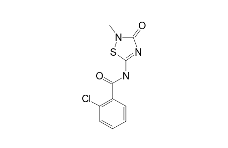 2-chloro-N-(3-keto-2-methyl-1,2,4-thiadiazol-5-yl)benzamide