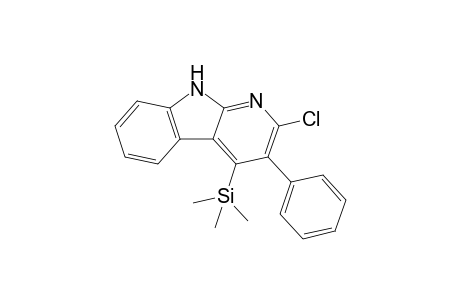 2-Chloro-3-phenyl-4-trimethylsilyl-9H-pyrido[2,3-b]indole