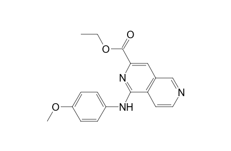 1-(4-Methoxyanilino)-2,6-naphthyridine-3-carboxylic acid ethyl ester