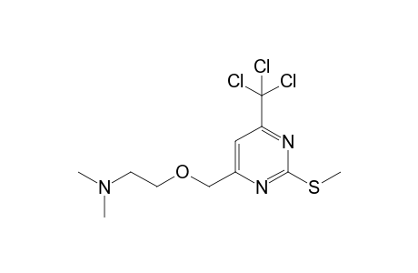 dimethyl-[2-[[2-(methylthio)-6-(trichloromethyl)pyrimidin-4-yl]methoxy]ethyl]amine