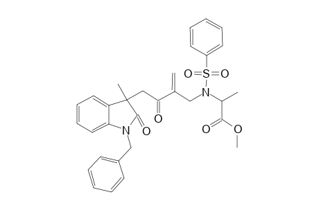 Methyl (2S)-2-{2-[2-(1-benzyl)-3-methyl-2,3-dihydro-1H-3-indolyl)acetyl]allyl(phenyl)sulphonamido}propanoate